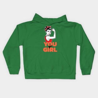 YOU GO GIRL Kids Hoodie